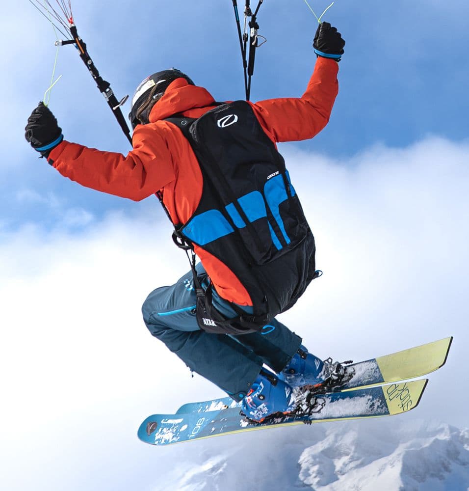 正確なスピードハーネス — 空中でも雪上でも